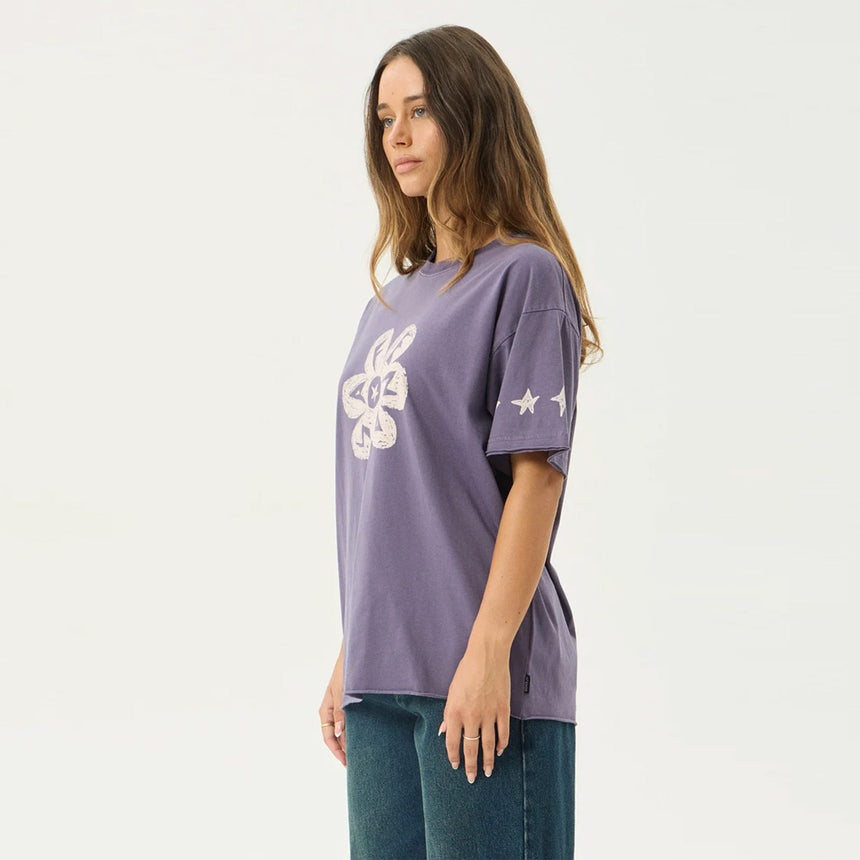 AFENDS Women's Raven Oversized Tee - Vintage Aubergine