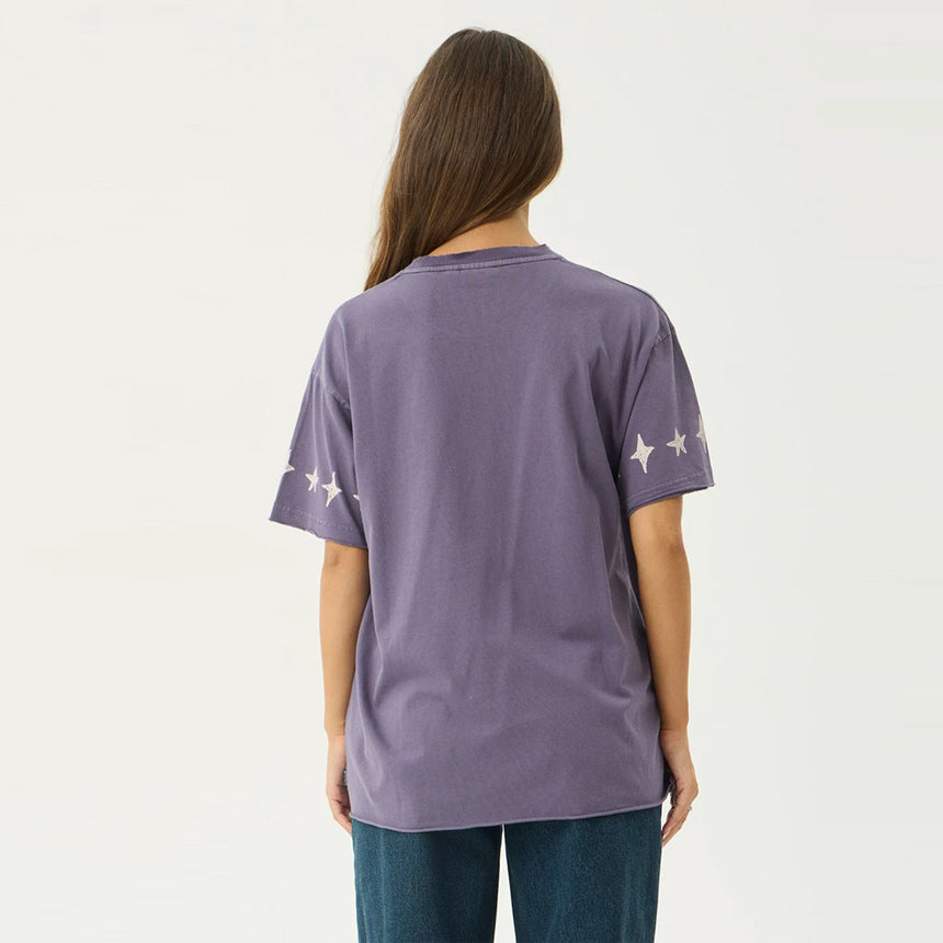 AFENDS Women's Raven Oversized Tee - Vintage Aubergine