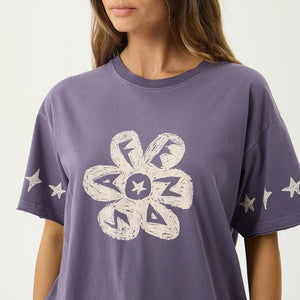 AFENDS Women's Raven Oversized Tee - Vintage Aubergine