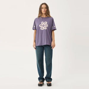 AFENDS Women's Raven Oversized Tee - Vintage Aubergine