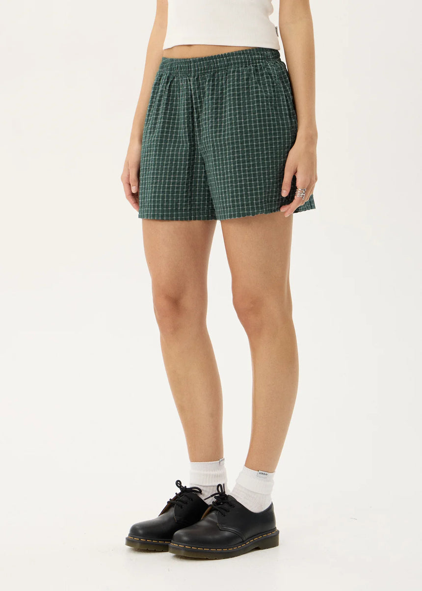 AFENDS Women's Reverb Short - Pine Check