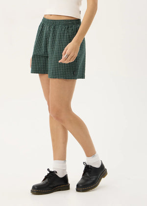 AFENDS Women's Reverb Short - Pine Check