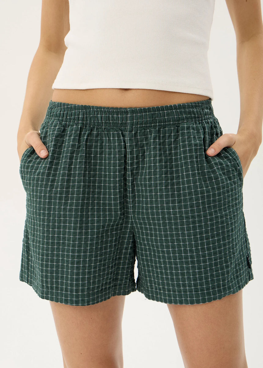 AFENDS Women's Reverb Short - Pine Check