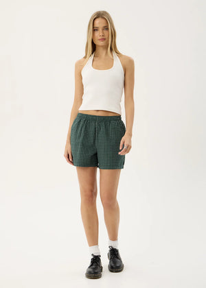 AFENDS Women's Reverb Short - Pine Check