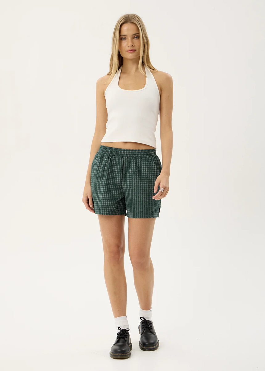 AFENDS Women's Reverb Short - Pine Check