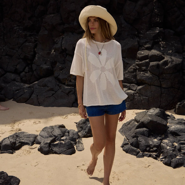 AFENDS Women's Riley Knit Tee - White