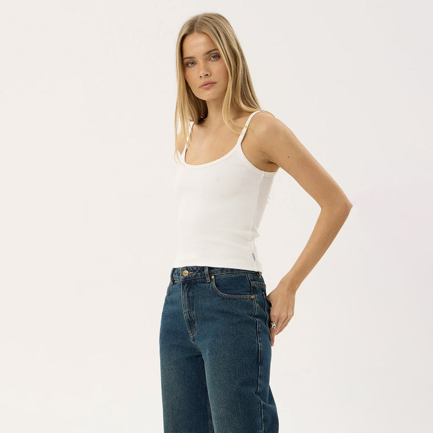 AFENDS Women's Sara Rib Singlet - White
