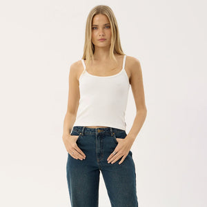 AFENDS Women's Sara Rib Singlet - White
