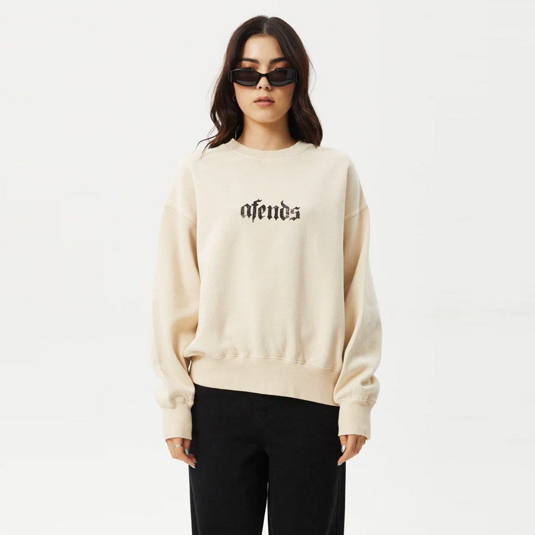 AFENDS Women's Scorpio Crew - Sand