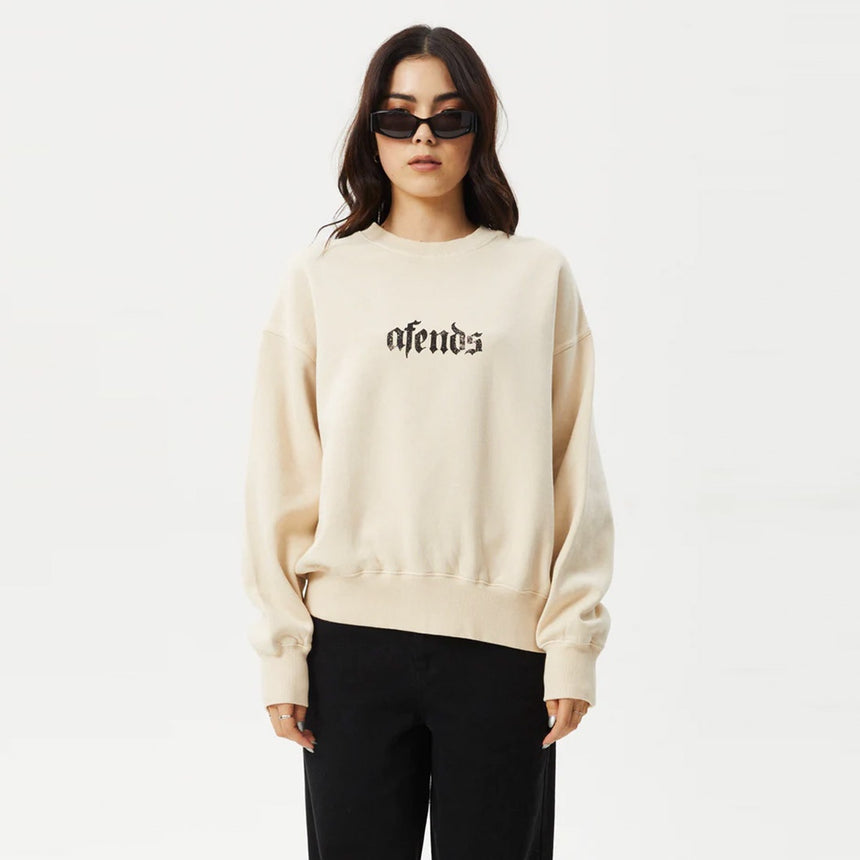 AFENDS Women's Scorpio Crew - Sand
