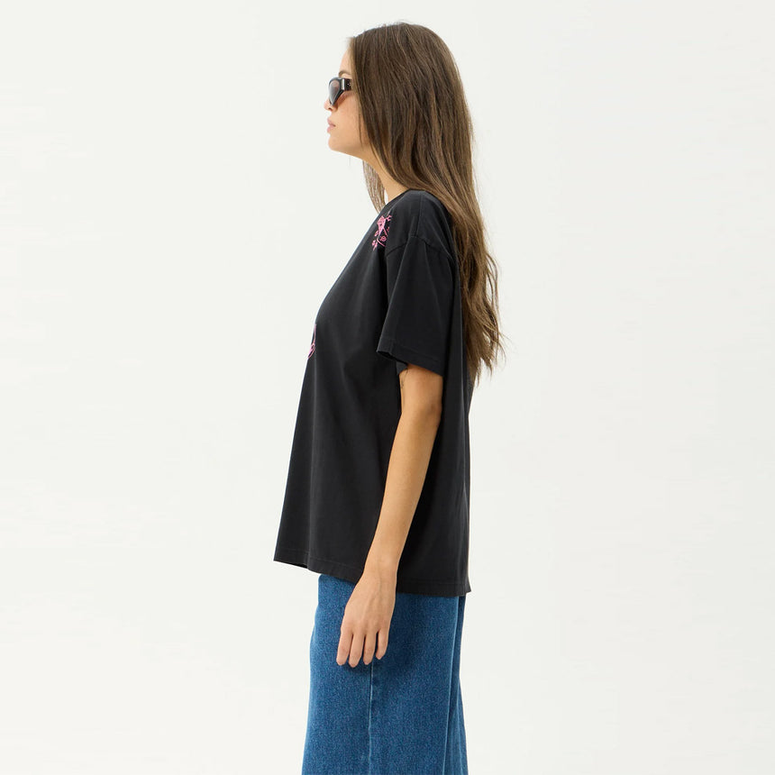 AFENDS Women's Sea Siren Oversized Tee - Stone Black