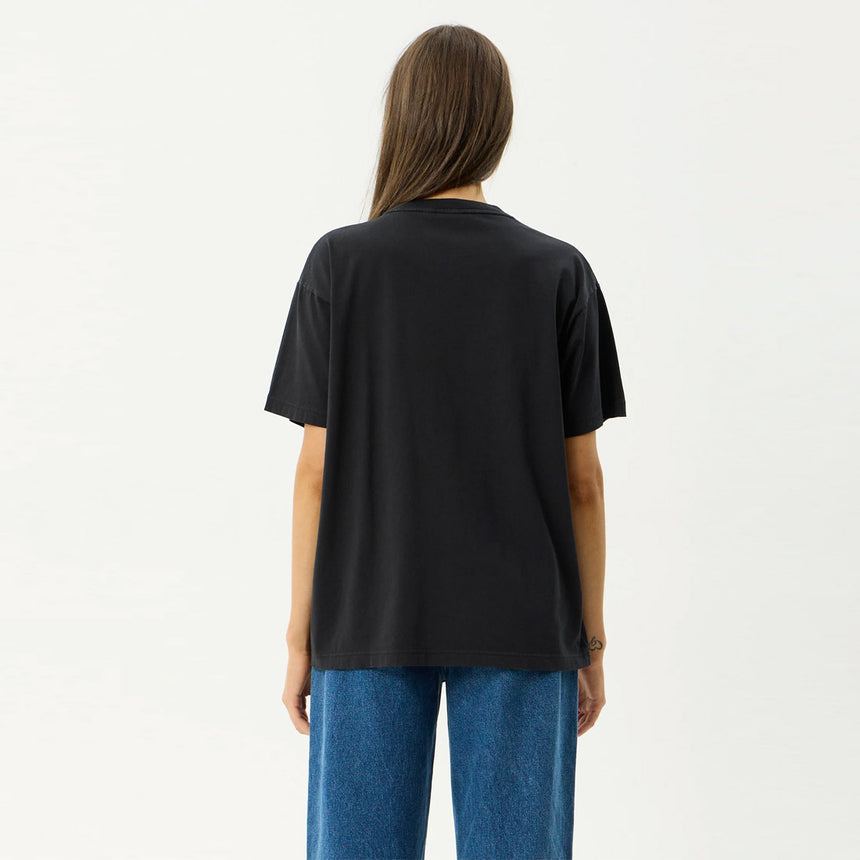 AFENDS Women's Sea Siren Oversized Tee - Stone Black