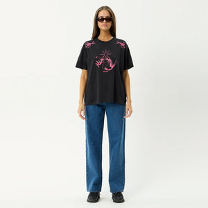 AFENDS Women's Sea Siren Oversized Tee - Stone Black