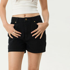 AFENDS Women's Seventy Threes Denim Short - Washed Black