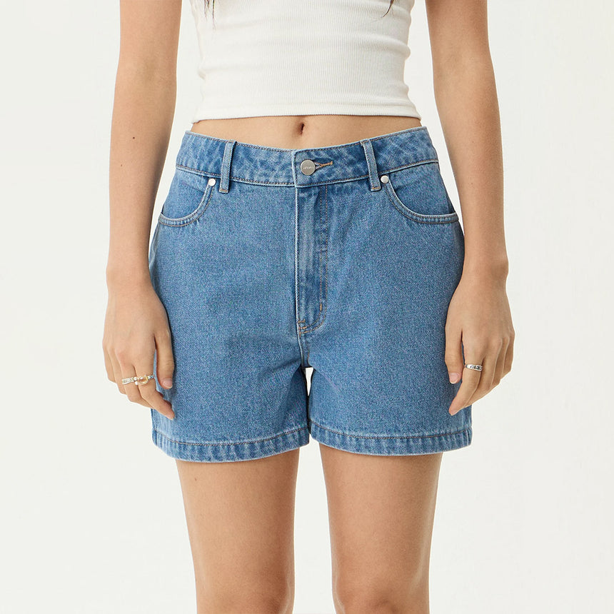 AFENDS Women's Seventy Threes Denim Short - Worn Blue