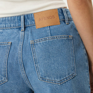 AFENDS Women's Seventy Threes Denim Short - Worn Blue