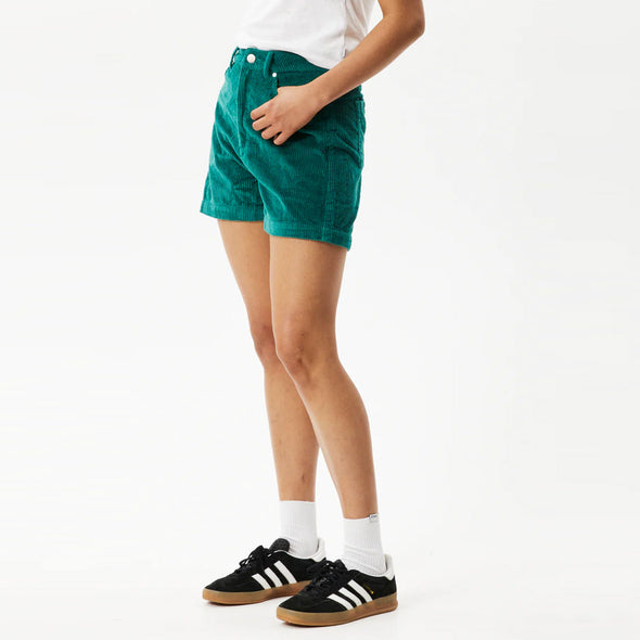 AFENDS Women's Seventy Threes Organic Corduroy Shorts - Emerald