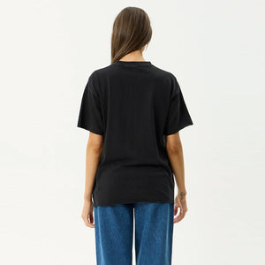 AFENDS Women's Single N Thorny Oversized Tee - Stone Black
