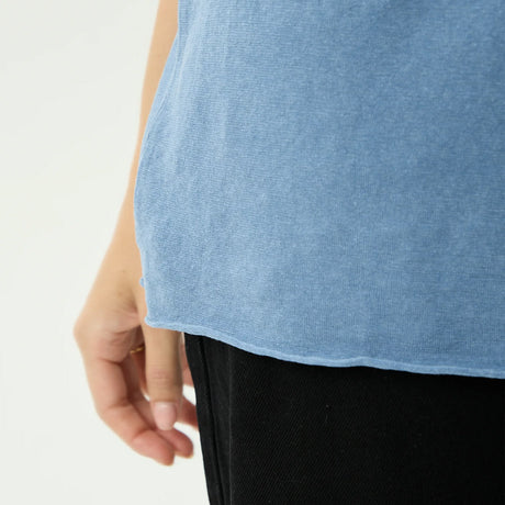 AFENDS Women's Slay Hemp Oversized Tee - Washed Slate Blue