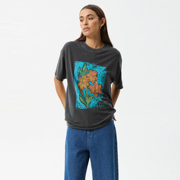 AFENDS Women's Still Life Oversized Tee - Stone Black