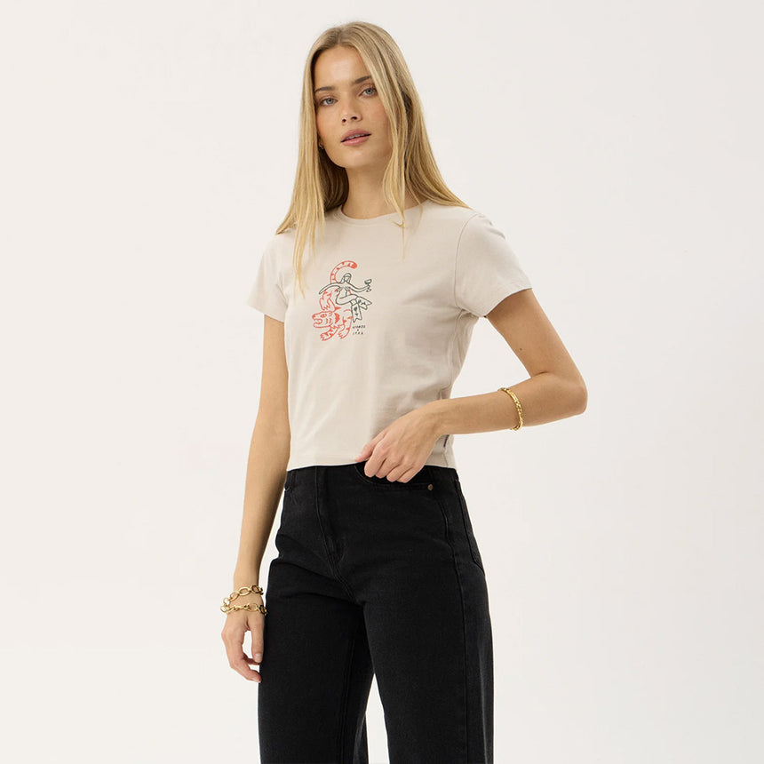 AFENDS Women's Subliminal Baby Tee - Moonbeam