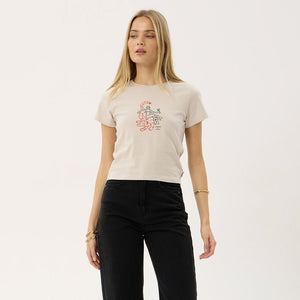 AFENDS Women's Subliminal Baby Tee - Moonbeam