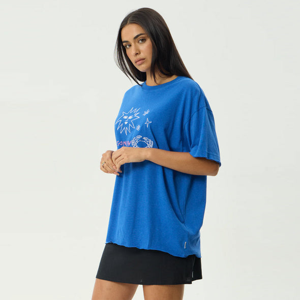 AFENDS Women's Sunbake Oversized Tee - Marina