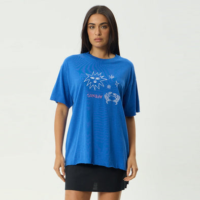 AFENDS Women's Sunbake Oversized Tee - Marina
