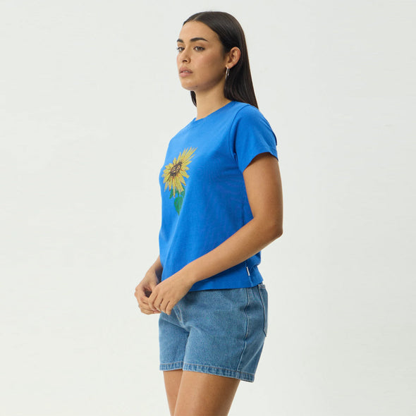AFENDS Women's Sunnyflower Regular Tee - Marina