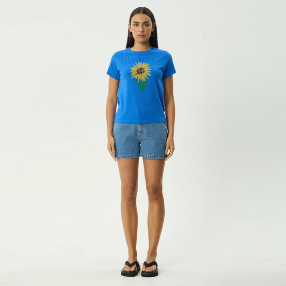AFENDS Women's Sunnyflower Regular Tee - Marina