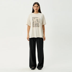 AFENDS Women's Temptation Oversized Tee - Moonbeam