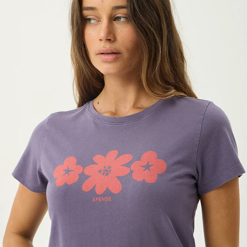 AFENDS Women's Terra Baby Tee - Vintage Aubergine