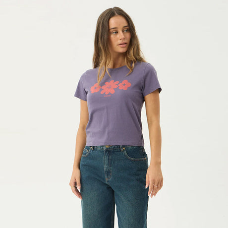 AFENDS Women's Terra Baby Tee - Vintage Aubergine