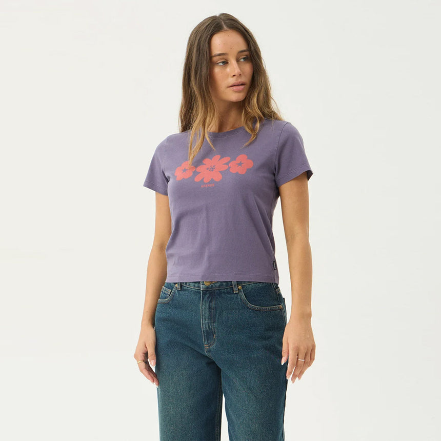 AFENDS Women's Terra Baby Tee - Vintage Aubergine