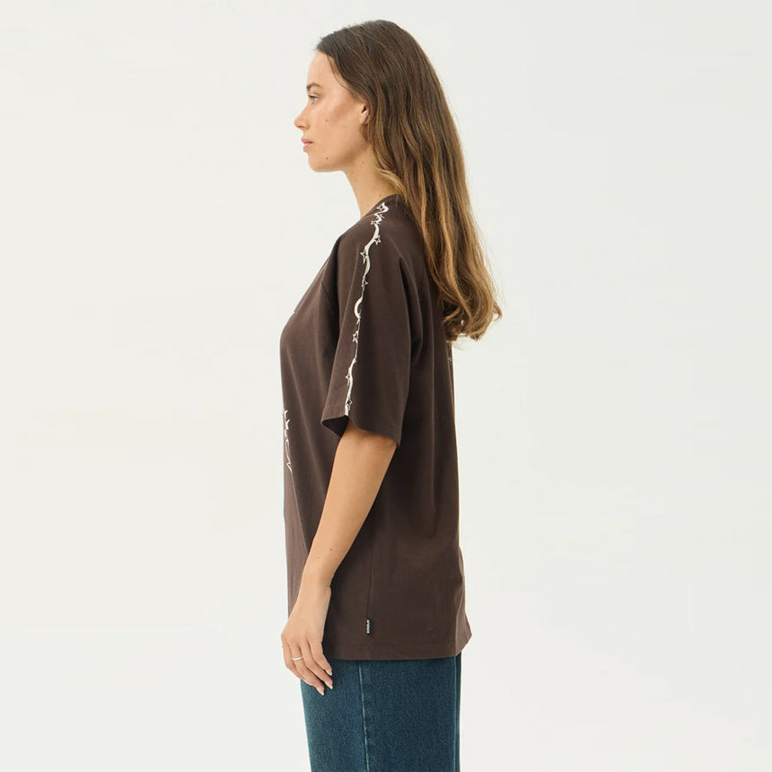 AFENDS Women's Terra Oversized Raglan Tee - Coffee