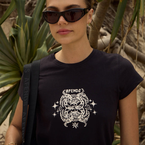 AFENDS Women's Tropic of Cancer Baby Tee - Black
