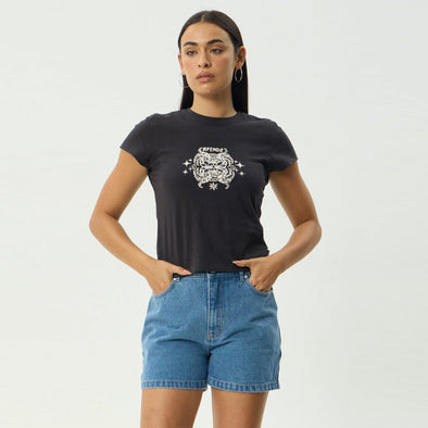 AFENDS Women's Tropic of Cancer Baby Tee - Black