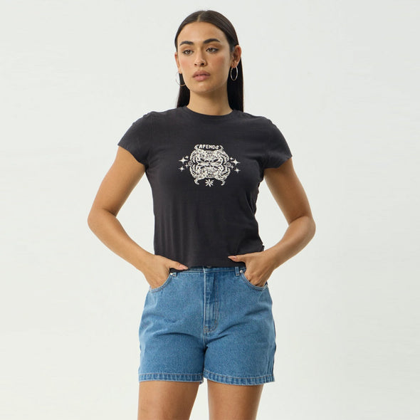 AFENDS Women's Tropic of Cancer Baby Tee - Black