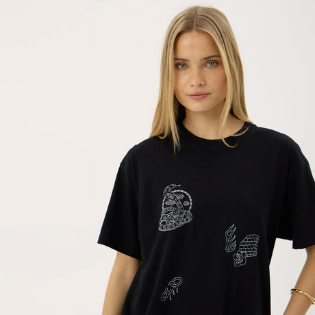 AFENDS Women's Unbound Recycled Oversized Tee - Black