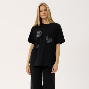 AFENDS Women's Unbound Recycled Oversized Tee - Black