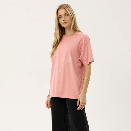 AFENDS Women's Unbound Recycled Oversized Tee - Dusty Pink