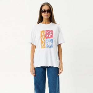 AFENDS Women's Zephyr Oversized Tee - White