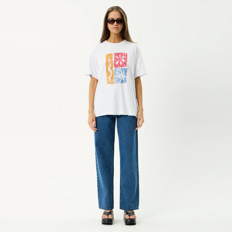 AFENDS Women's Zephyr Oversized Tee - White