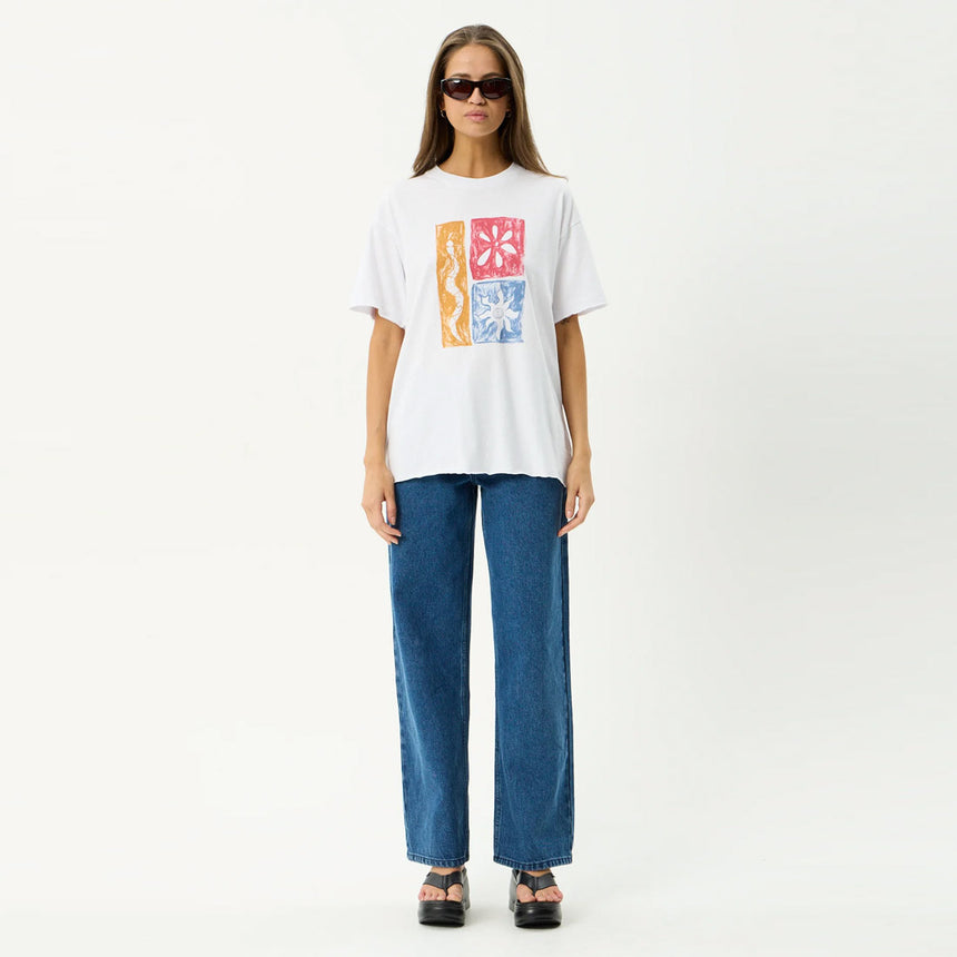 AFENDS Women's Zephyr Oversized Tee - White