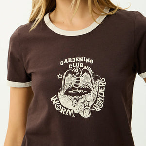 AFENDS Women's Wonders Ringer Tee - Coffee