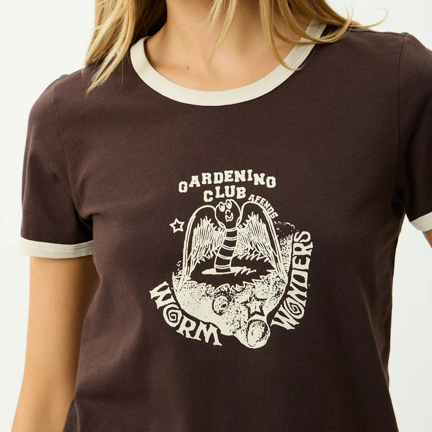AFENDS Women's Wonders Ringer Tee - Coffee
