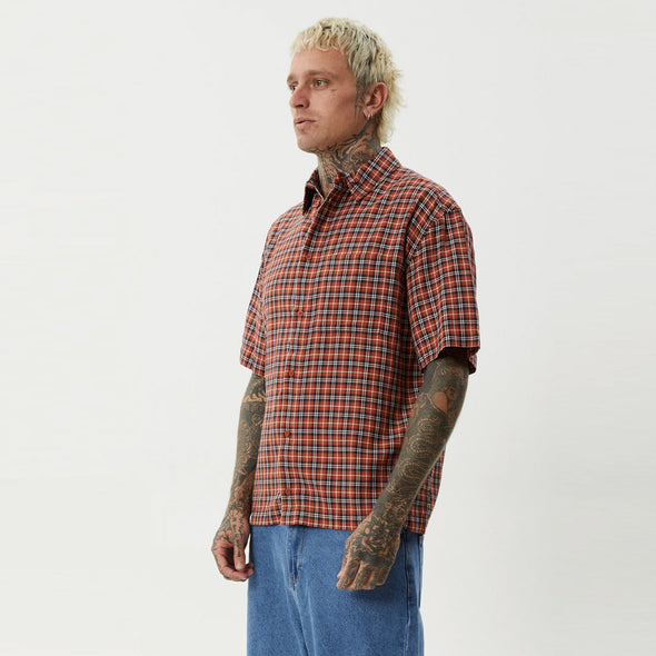 AFENDS Wrecked Short Sleeve Shirt - Terra