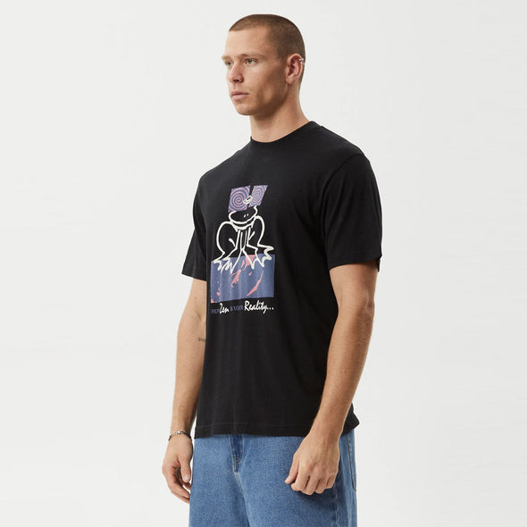 AFENDS Zen Feeling Retro Fit Tee - Black