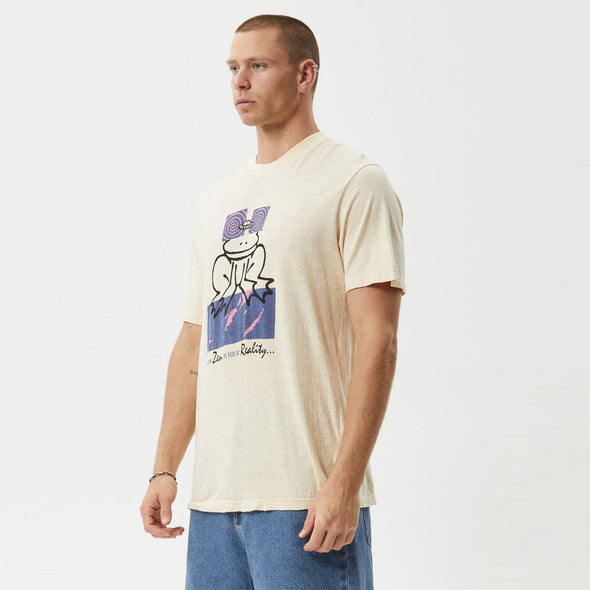 AFENDS Zen Feeling Retro Fit Tee - Sand