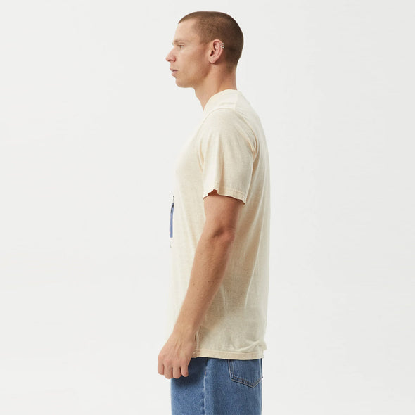 AFENDS Zen Feeling Retro Fit Tee - Sand